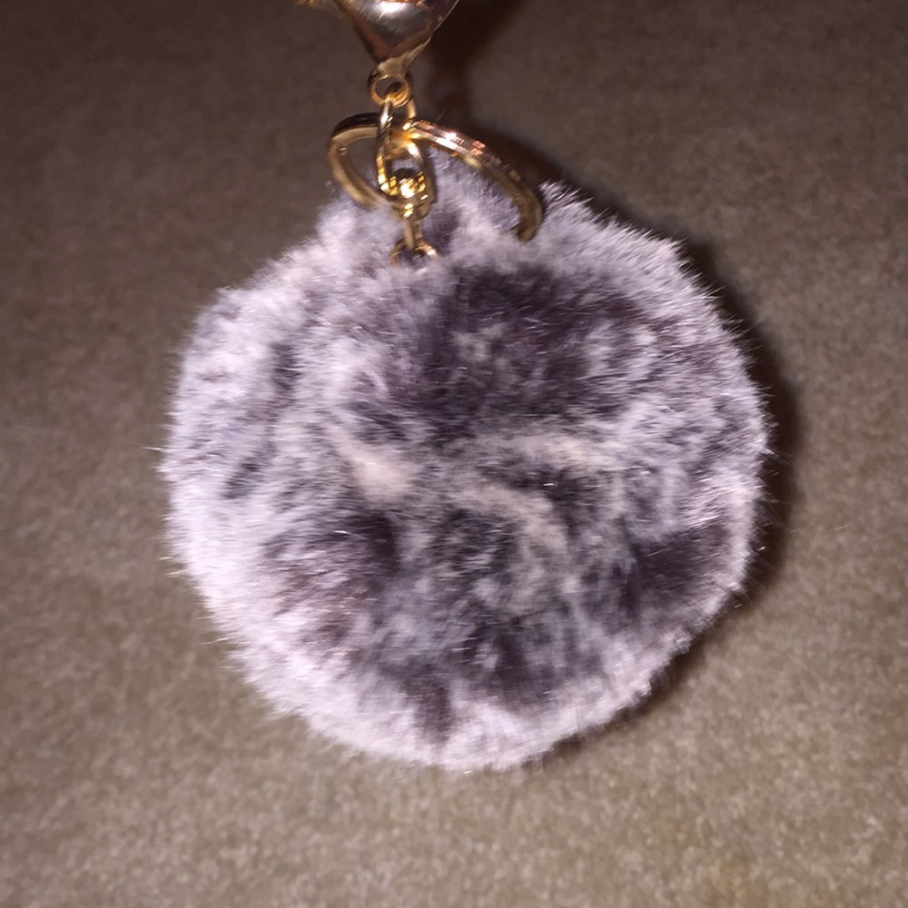 Keychain puffball
